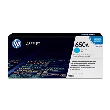 HP oryginalny toner CE271A, HP 650A, cyan, 15000s