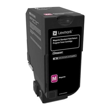 Lexmark oryginalny toner 74C20M0, magenta, 3000s, return