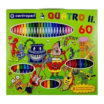 Centropen, zestaw przyborów do malowania 9396, color, 60szt, zestaw kreatywny dla dzieci