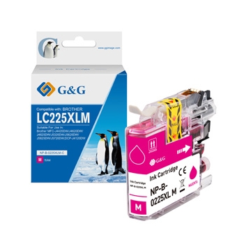 G&G kompatybilny ink / tusz z LC-225XLM, NP-B-0225XLM, magenta, 1200s
