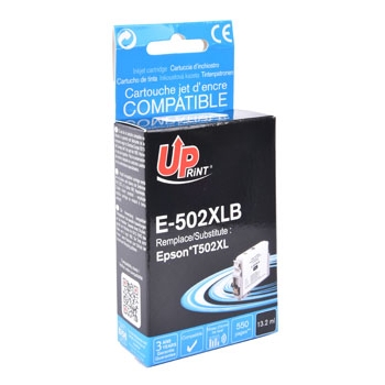 UPrint kompatybilny ink / tusz z C13T02W14010, 502XL, T02W140, E-502XLB, black, 550s, 13.2ml