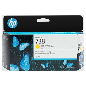 HP oryginalny ink / tusz 498N7A, HP 738, żółta, 130ml