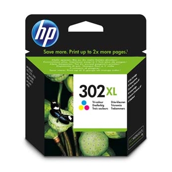 HP oryginalny zestaw tuszy F6U67AE, HP 302XL, color, 330s, 8ml