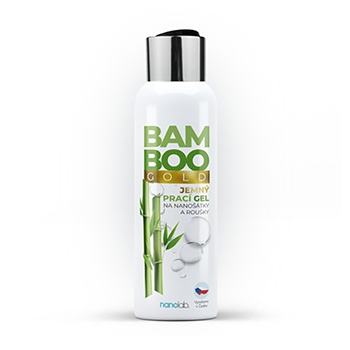 Delikatny żel do prania nanowłókna i bawełny BAMBOO GOLD do maseczek, chust i kominów, 100ml, Nanolab